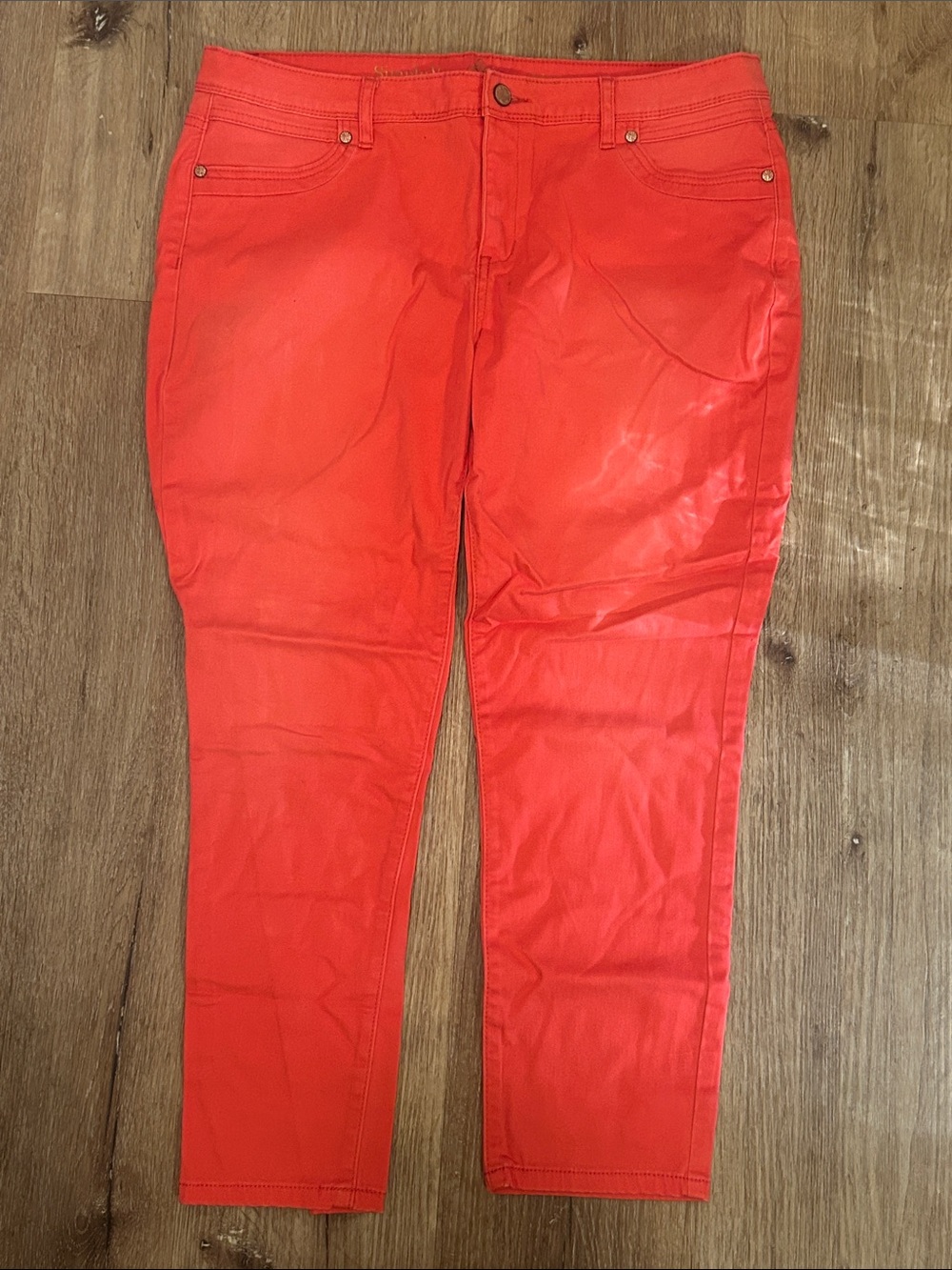 Simply Vera Vera Wang Women's Bright Pink Jeans
